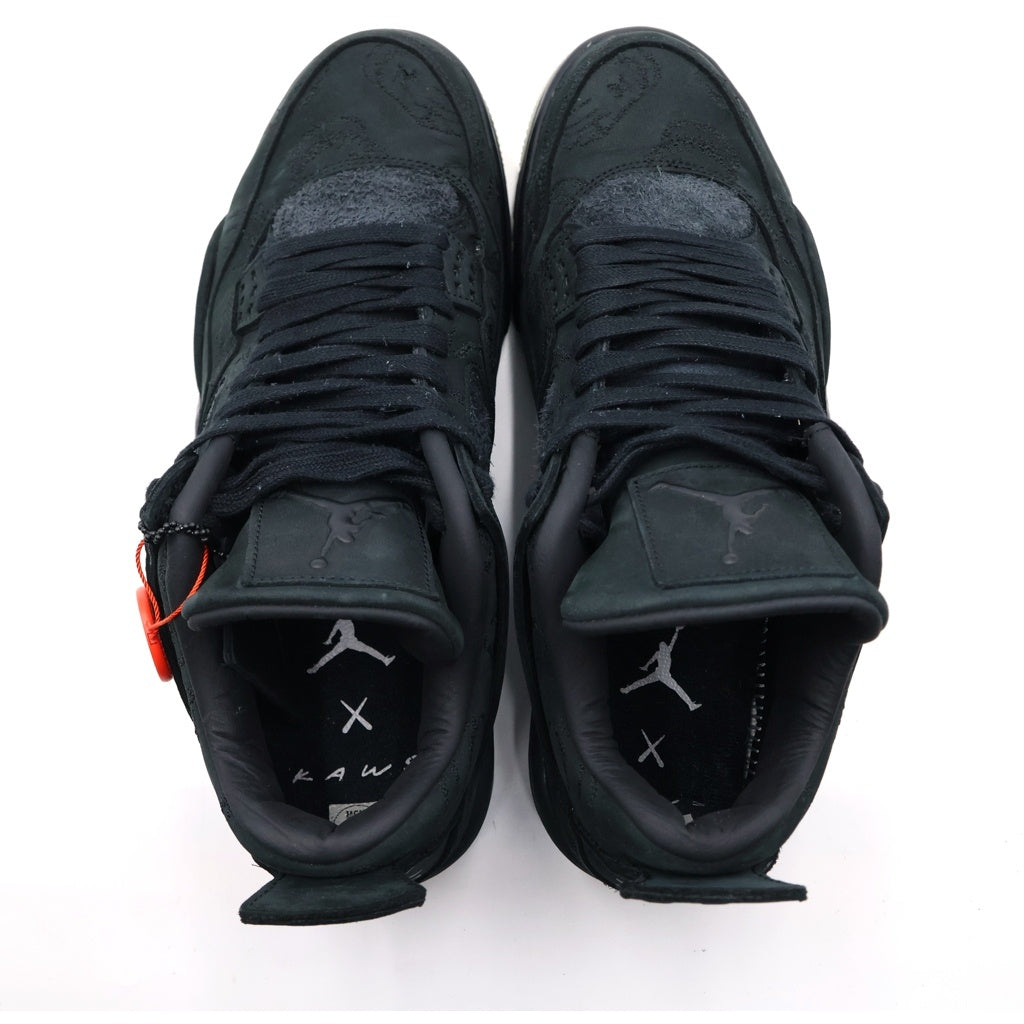 NIKE(ナイキ) ×KAWS AIR JORDAN4 RETRO 930155-001 カウズ エアジョーダン4 レトロ ハイカットスニーカー ブラック US10/28cm