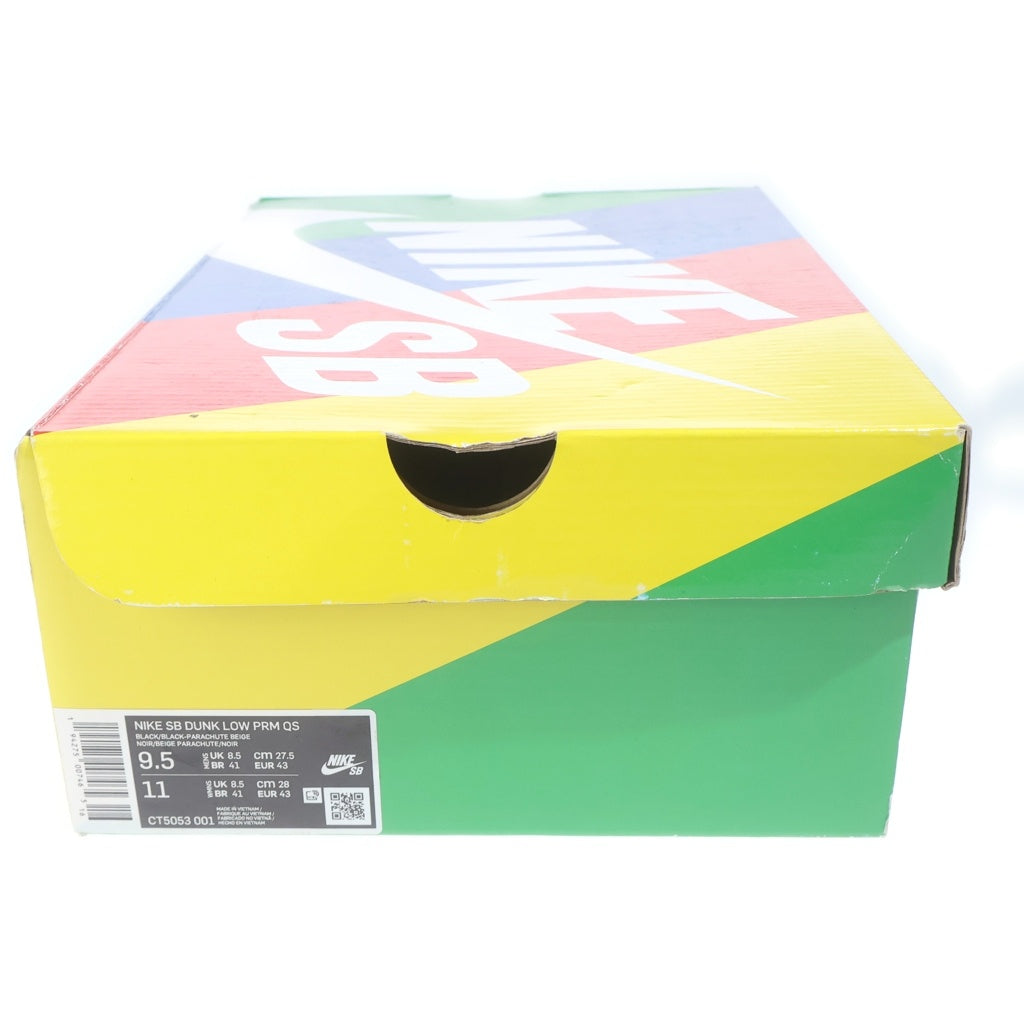NIKE SB(ナイキエスビー) ×Travis Scott DUNK LOW CT5053-001 トラヴィススコット ダンク ローカットスニーカー ブラック/ベージュ US9.5/27.5cm