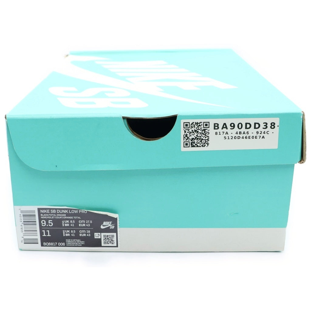NIKE SB(ナイキエスビー) DUNK LOW NIGHT OF MISCHIEF BQ6817-006 ダンク ロー ナイト オブ ミスチーフ ローカットスニーカー ブラック/パープル US9.5/27.5cm