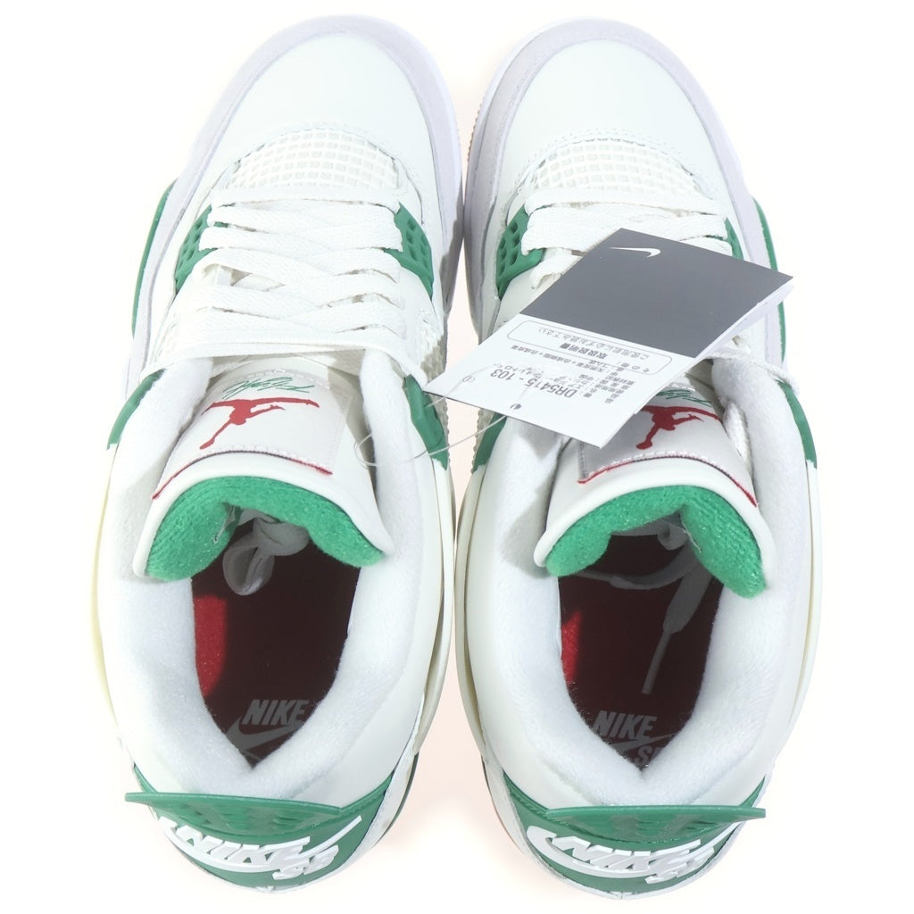 NIKE SB(ナイキエスビー) AIR JORDAN 4 RETRO SP PINE GREEN エアジョーダン4 レトロ SP パイングリーン ハイカットスニーカー ホワイト/グリーン US9/27cm DR5415-103