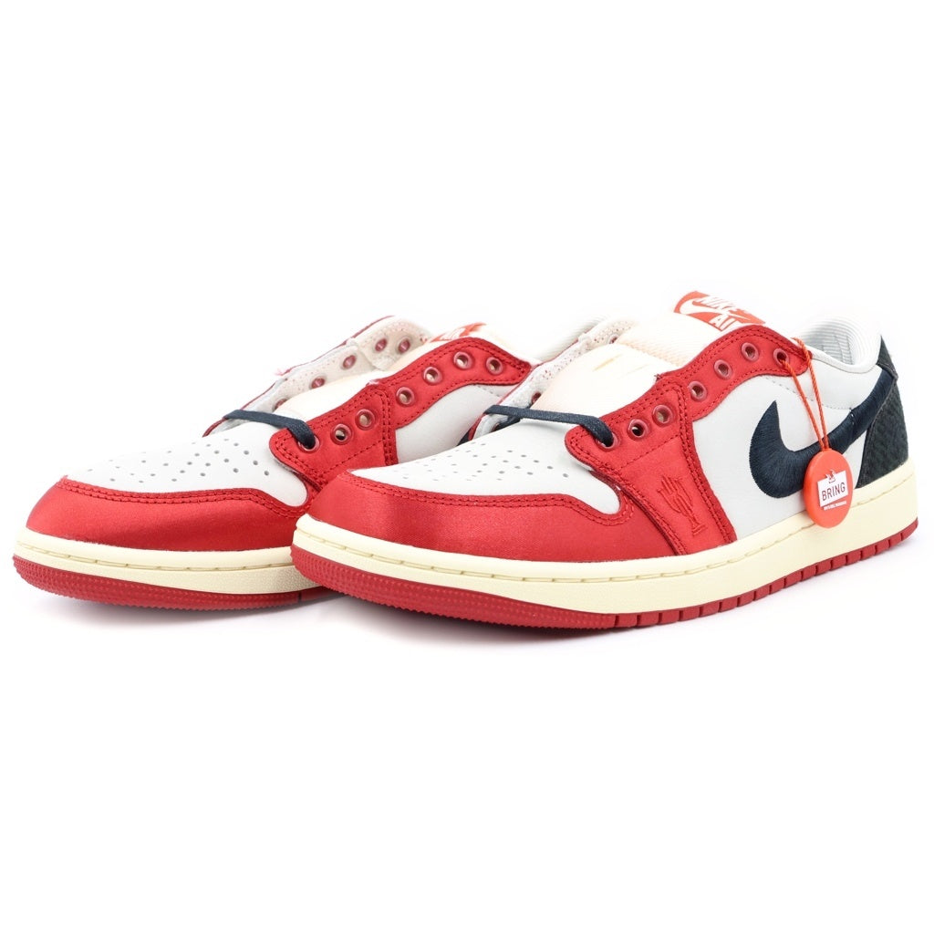 NIKE(ナイキ) ×Trophy Room AIR JORDAN1 LOW OG SAIL AND VARSITY RED FN0432-100 トロフィールーム エアジョーダン1 セイル アンド ローカットスニーカー FN0432-100