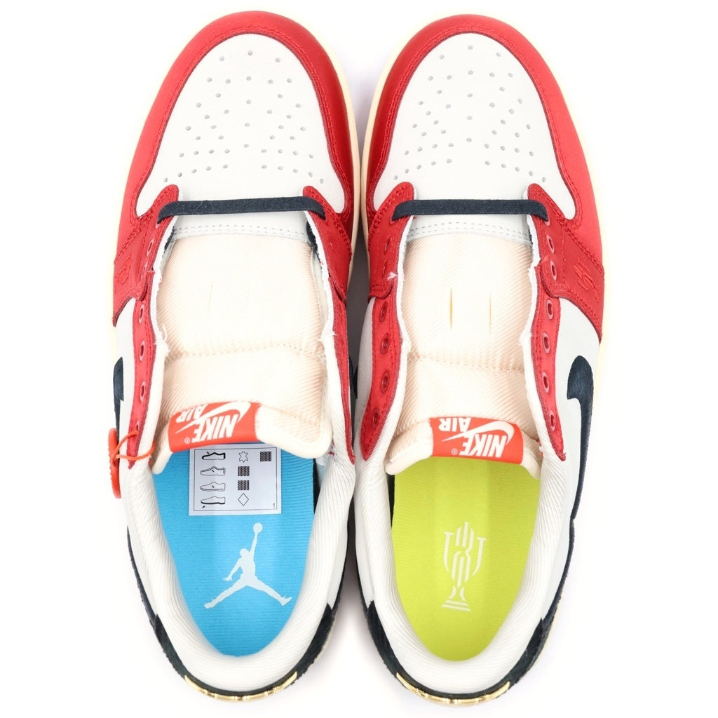 NIKE(ナイキ) ×Trophy Room AIR JORDAN1 LOW OG SAIL AND VARSITY RED FN0432-100 トロフィールーム エアジョーダン1 セイル アンド ローカットスニーカー FN0432-100