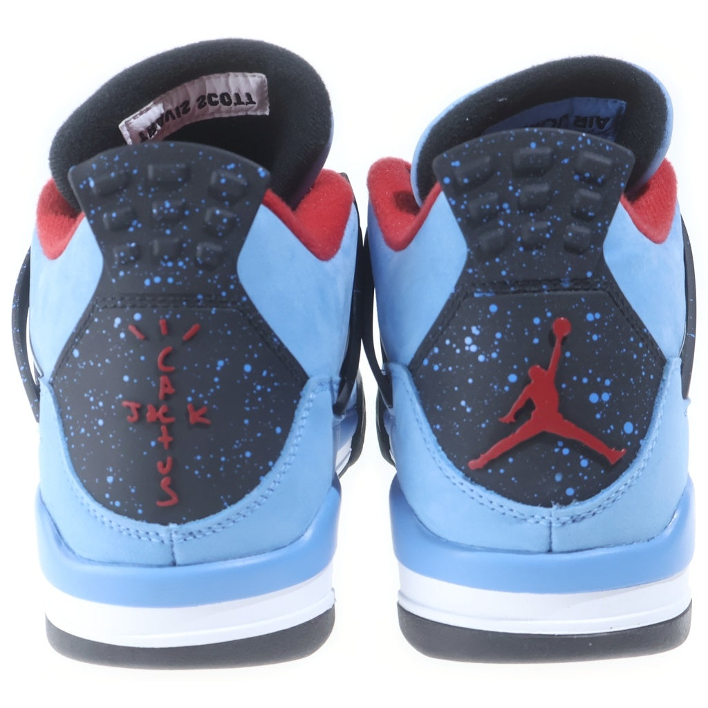 NIKE(ナイキ) ×Travis Scott AIR JORDAN 4 RETRO CACTUS JACK 308497-406 エアジョーダン4 レトロ カクタスジャック ハイカットスニーカー ブルー