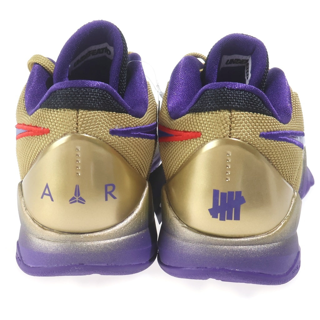 NIKE(ナイキ) ×UNDEFEATED KOBE 5 PROTRO HALL OF FAME アンディフィーテッド コービー5 プロトロ ホール オブ フェイム ローカットスニーカー ゴールド/パープル US8.5/26.5cm DA6809-700