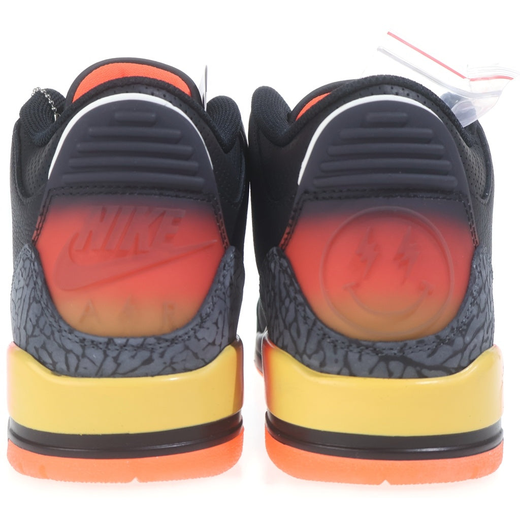 NIKE(ナイキ) ×J Balvin AIR JORDAN 3 RETRO SP RIO FN0344-001 J・バルヴィン エアジョーダン3 レトロ リオ ハイカットスニーカー ブラック US9.5/27.5cm