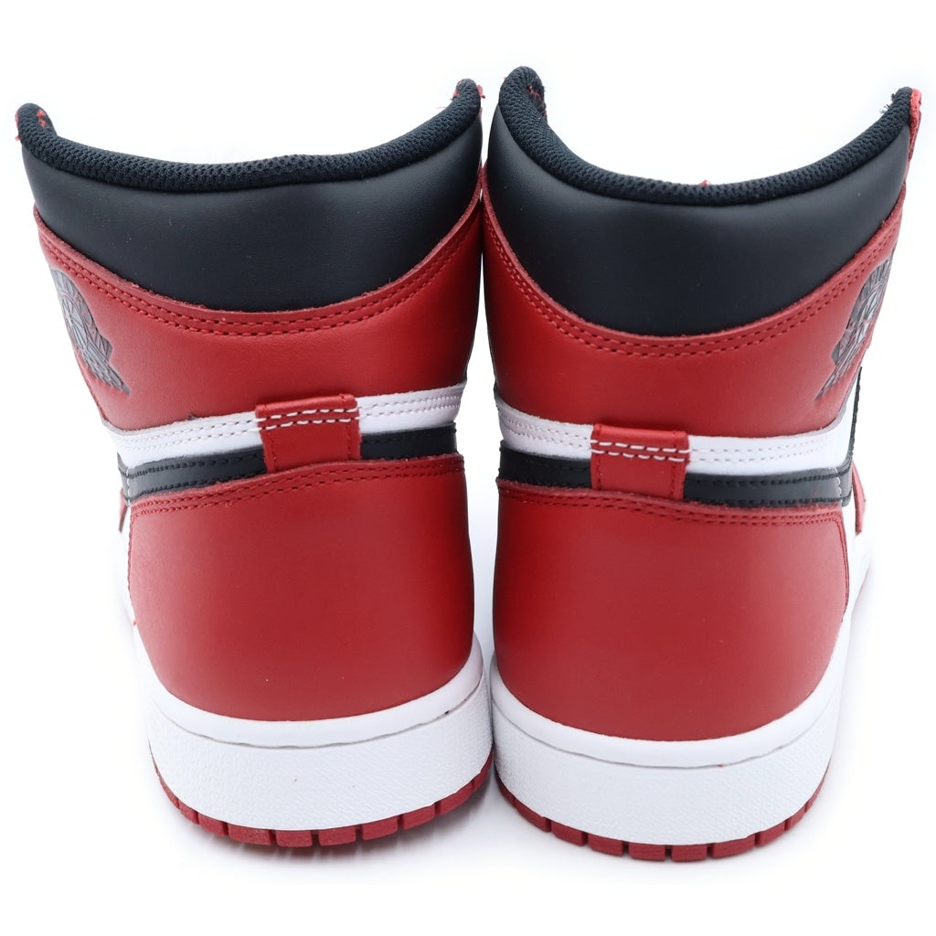 NIKE(ナイキ) 【観賞用 2015年製】 AIR JORDAN 1 RETRO HIGH CHICAGO 555088-101 エアジョーダン1 レトロ ハイ シカゴ ハイカットスニーカー レッド/ホワイト US9/27cm