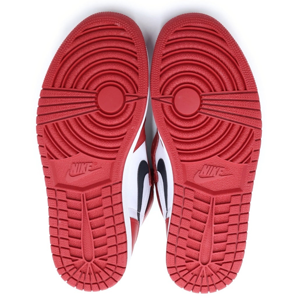 NIKE(ナイキ) 【観賞用 2015年製】 AIR JORDAN 1 RETRO HIGH CHICAGO 555088-101 エアジョーダン1 レトロ ハイ シカゴ ハイカットスニーカー レッド/ホワイト US9/27cm