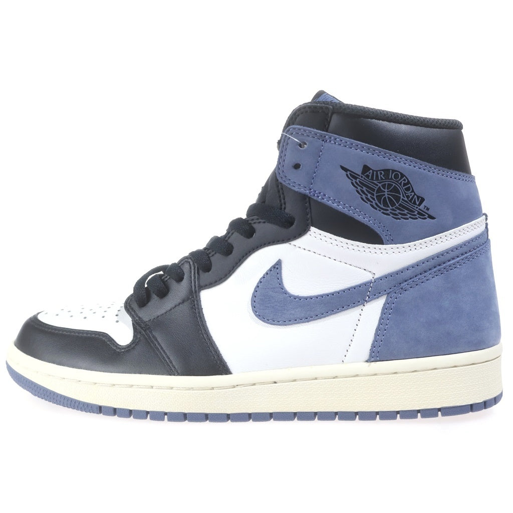 NIKE(ナイキ) AIR JORDAN 1 RETRO HIGH OG BLUE MOON 555088-115 エアジョーダンワン ブルームー ハイカットスニーカー ブラック/ホワイト/ブルー US9/27cm 555088-115