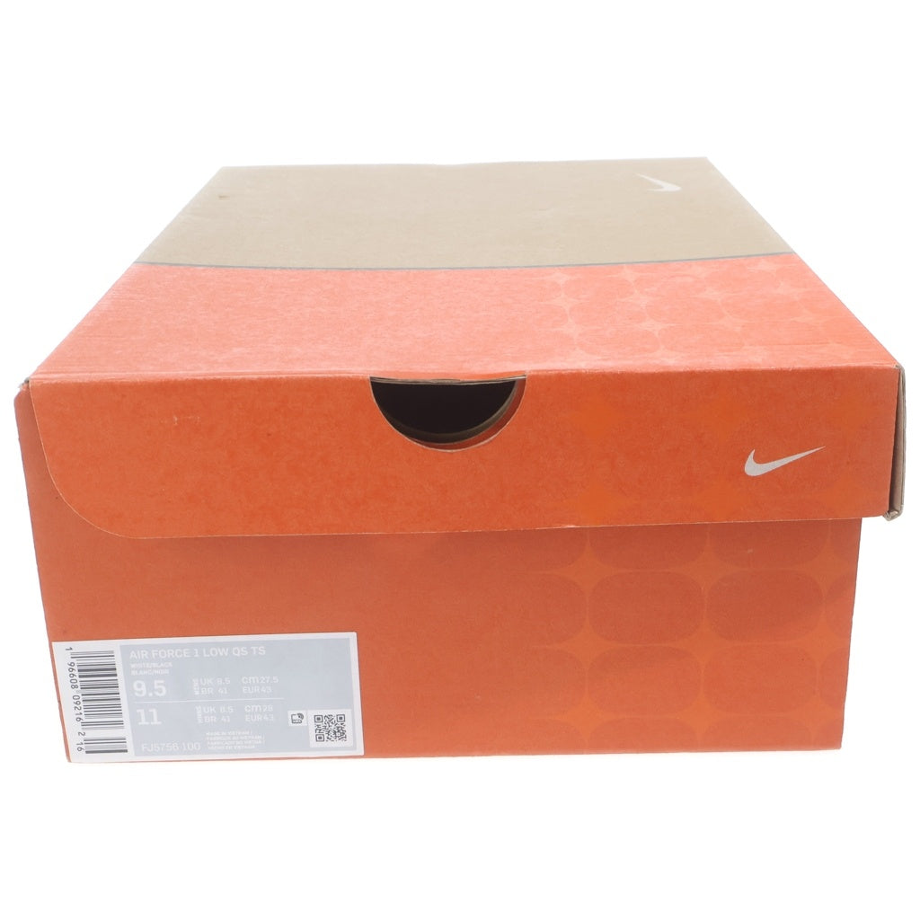 NIKE(ナイキ) AIR FORCE 1 LOW QS BLACKOUT FJ5756-100 テラー スクワッド エアフォース1 ロー QS ブラックアウト ローカットスニーカー ブラック/ホワイト US9.5/27.5cm FJ5756-100