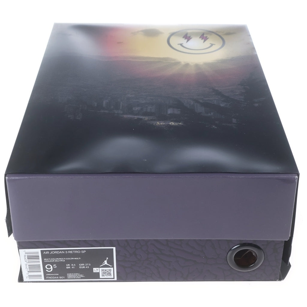 NIKE(ナイキ) ×J Balvin AIR JORDAN 3 RETRO SP SUNSET FN0344-901 J・バルヴィン エアジョーダン3 レトロ サンセット ハイカットスニーカー ホワイト US9.5/27.5cm