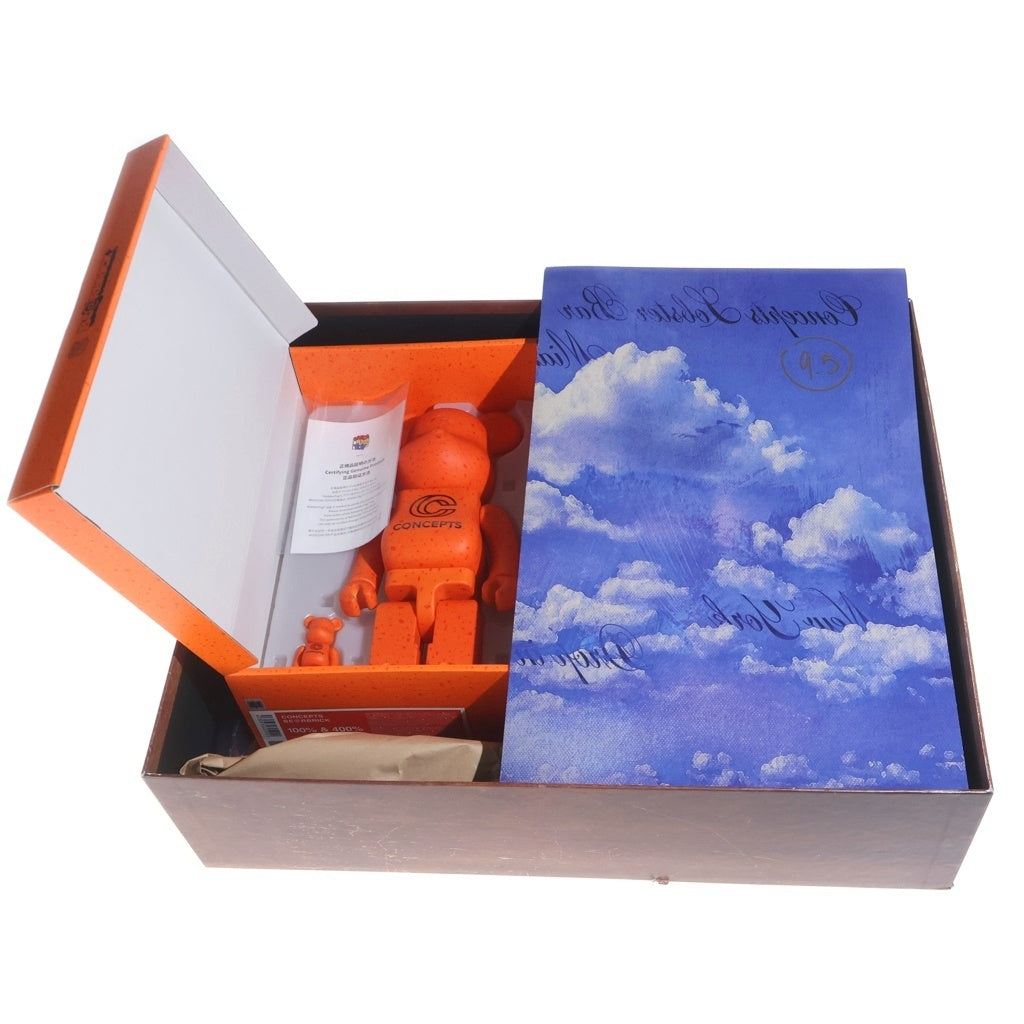 NIKE SB(ナイキエスビー) ×CONCEPTS DUNK LOW ORANGE LOBSTER SPECIAL BOX (BE@RBRICK 400%&100%) コンセプツ ダンク スペシャルボックス ローカットスニーカー US9.5/27.5cm FD8776-800