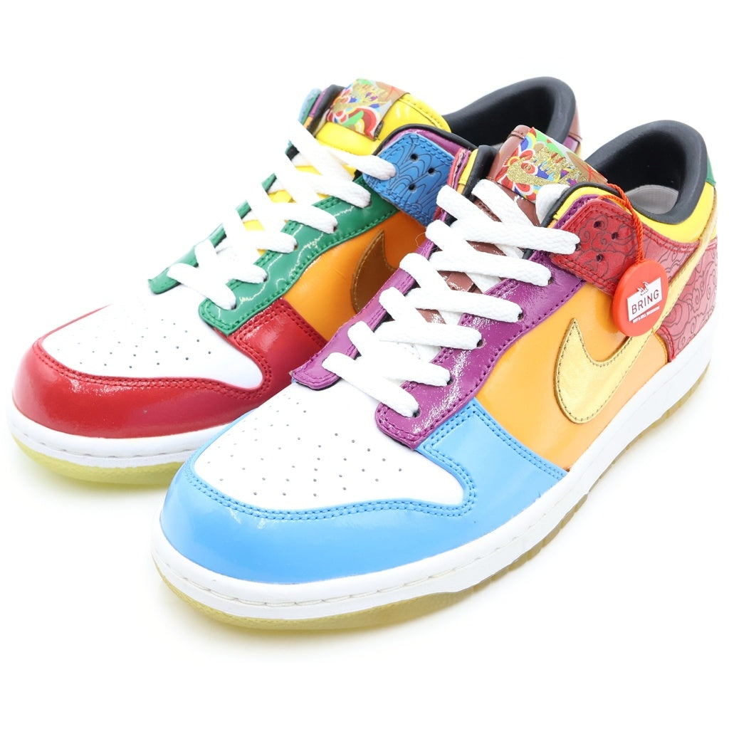 NIKE SB(ナイキエスビー) 【観賞用 2008年製】 DUNK LOW PREMIUM FUKUOKA YAMAKASA 323438-171 ダンク プレミアム 福岡 博多 山笠 ローカットスニーカー マルチ US9.5/27.5cm