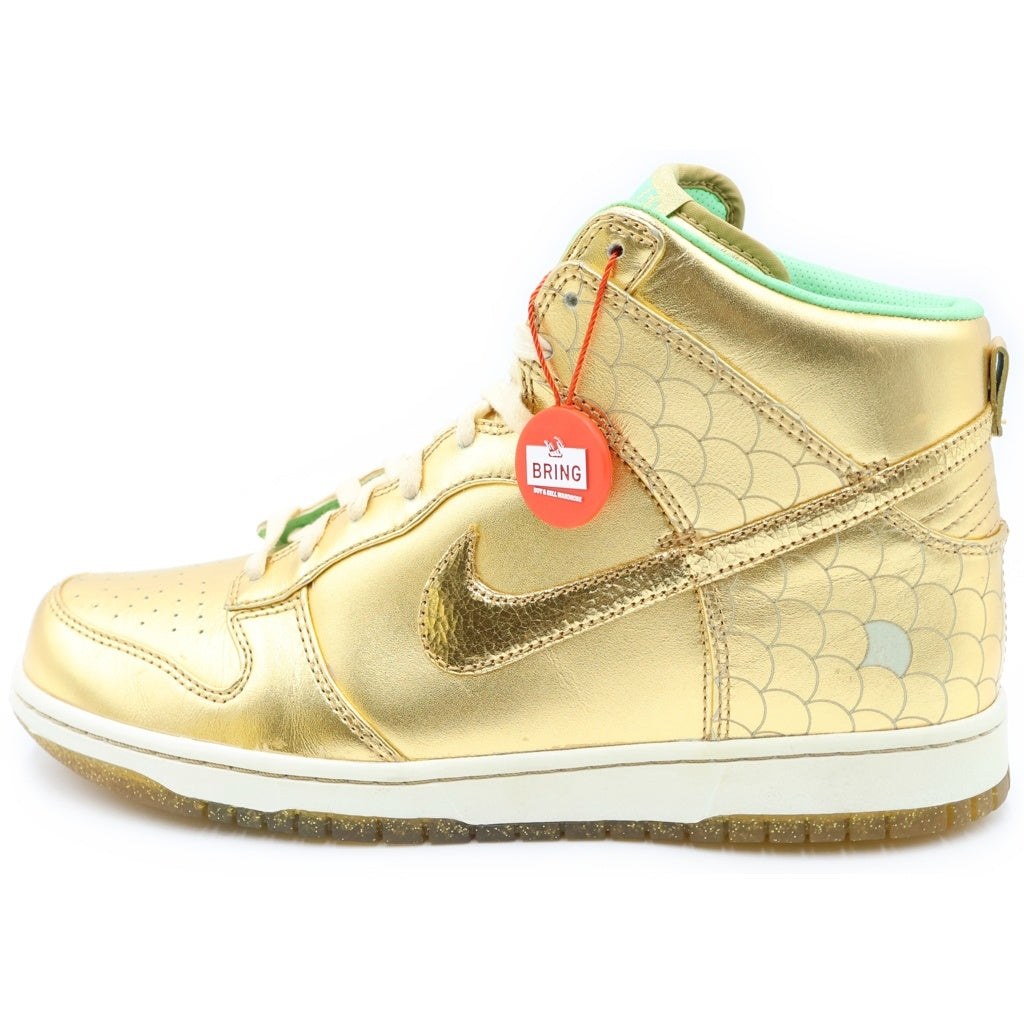 NIKE SB(ナイキエスビー) 【観賞用 2008年製】 DUNK HIGH PREMIUM NAGOYA 323955-771 ダンク プレミアム シャチホコ 名古屋 ハイカットスニーカー ゴールド US9/27cm