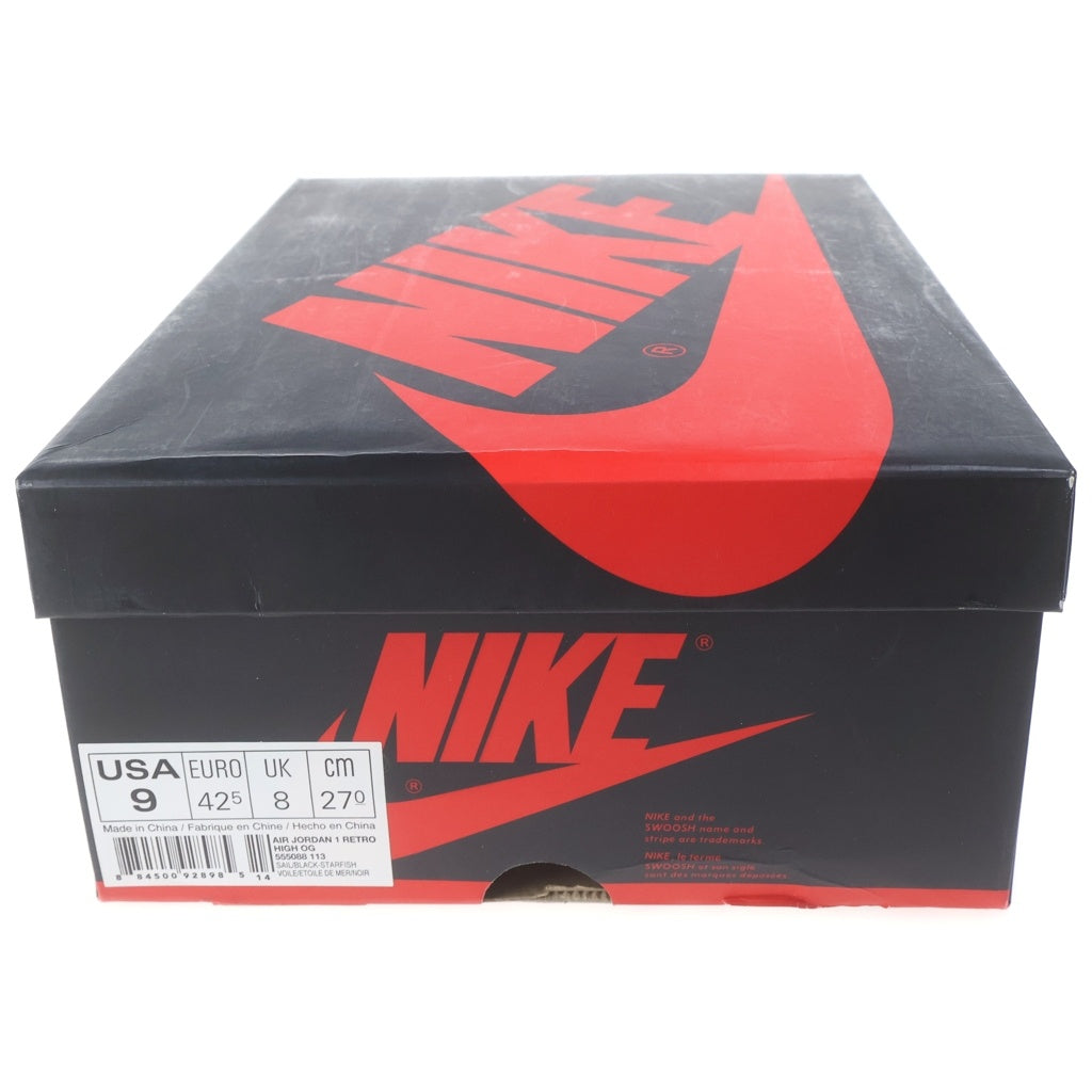 NIKE(ナイキ) AIR JORDAN 1 RETRO HIGH REVERSE SHATTERED BACKBOARD エアジョーダン1 レトロ リバース シャッタード バックボード ハイカットスニーカー US9/27cm 555088-113