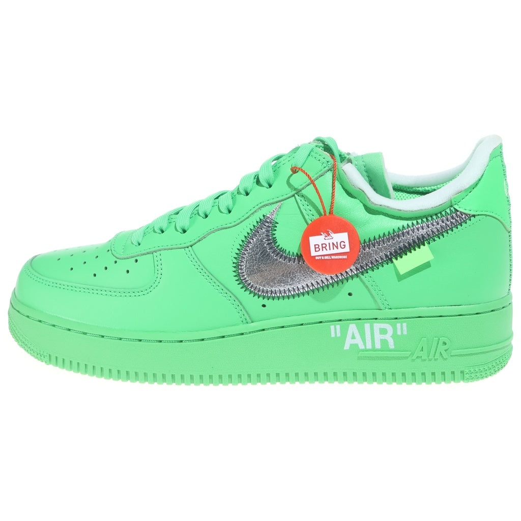 NIKE(ナイキ) ×OFF-WHITE AIR FORCE 1 LOW BROOKLYN/LIGHT GREEN SPARK DX1419-300 オフホワイト エアフォース1 ローカットスニーカー グリーン US9.5/27.5cm