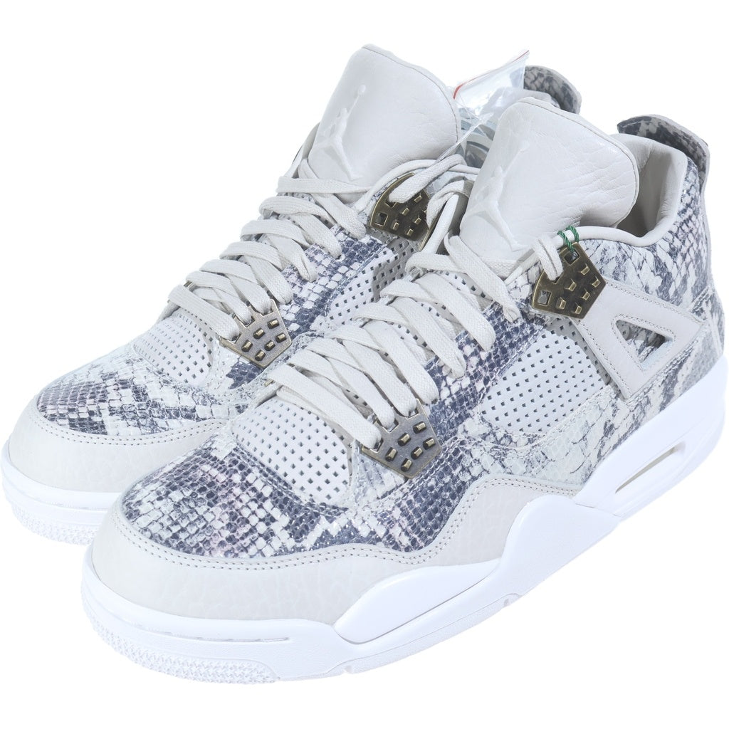 NIKE(ナイキ) AIR JORDAN 4 RETRO SNAKESKIN エアジョーダン4 レトロ スネークスキン ハイカットスニーカー グレー US9.5/27.5cm 819139-030