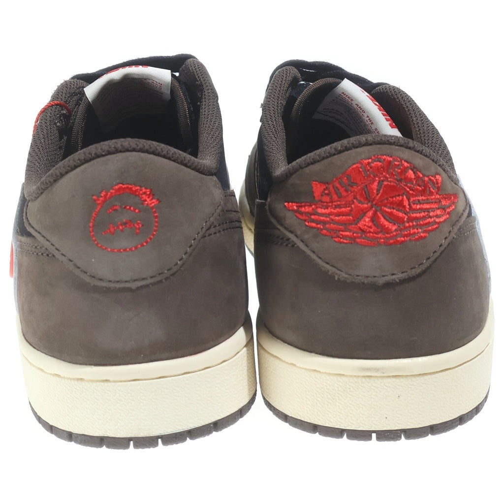 NIKE(ナイキ) ×Travis Scott AIR JORDAN1 LOW OG SP-T CQ4277-001 トラヴィススコット エアジョーダン1 ローカットスニーカー ブラック/ダークモカ US9.5/27.5cm