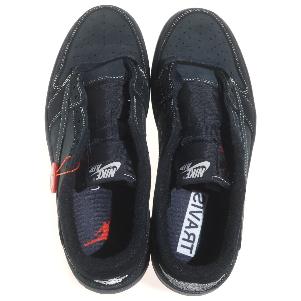 NIKE(ナイキ) ×Travis Scott AIR JORDAN1 LOW OG SP BLACK PHANTOM DM7866-001 トラヴィススコット エアジョーダン1 ブラック ファントム ローカットスニーカー