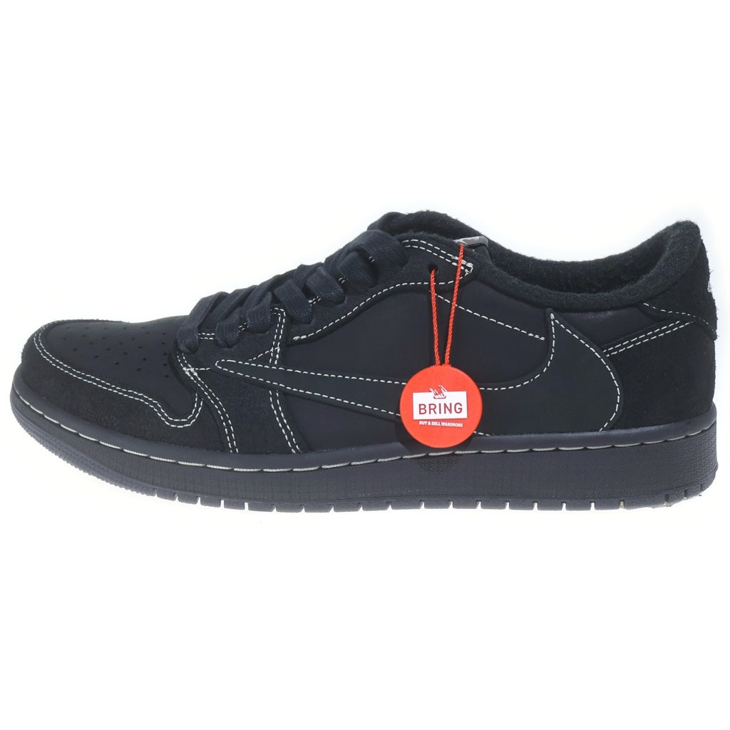 NIKE(ナイキ) ×Travis Scott AIR JORDAN1 LOW OG SP BLACK PHANTOM トラヴィススコット エアジョーダン1 ファントム ローカットスニーカー ブラック US9.5/27.5cm DM7866-001