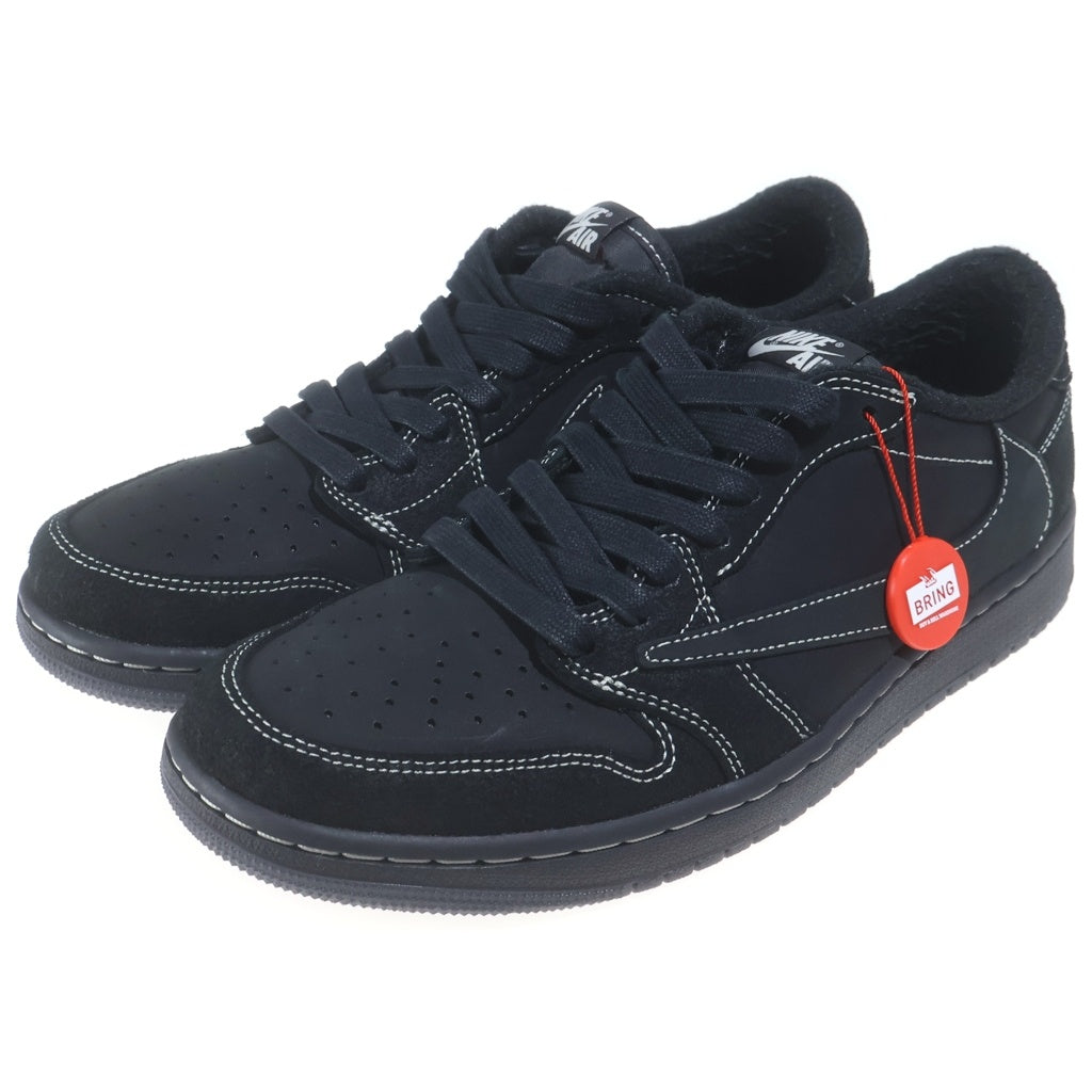 NIKE(ナイキ) ×Travis Scott AIR JORDAN1 LOW OG SP BLACK PHANTOM トラヴィススコット エアジョーダン1 ファントム ローカットスニーカー ブラック US9.5/27.5cm DM7866-001