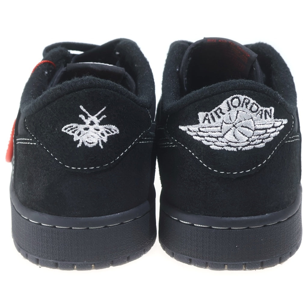 NIKE(ナイキ) ×Travis Scott AIR JORDAN1 LOW OG SP BLACK PHANTOM トラヴィススコット エアジョーダン1 ファントム ローカットスニーカー ブラック US9.5/27.5cm DM7866-001