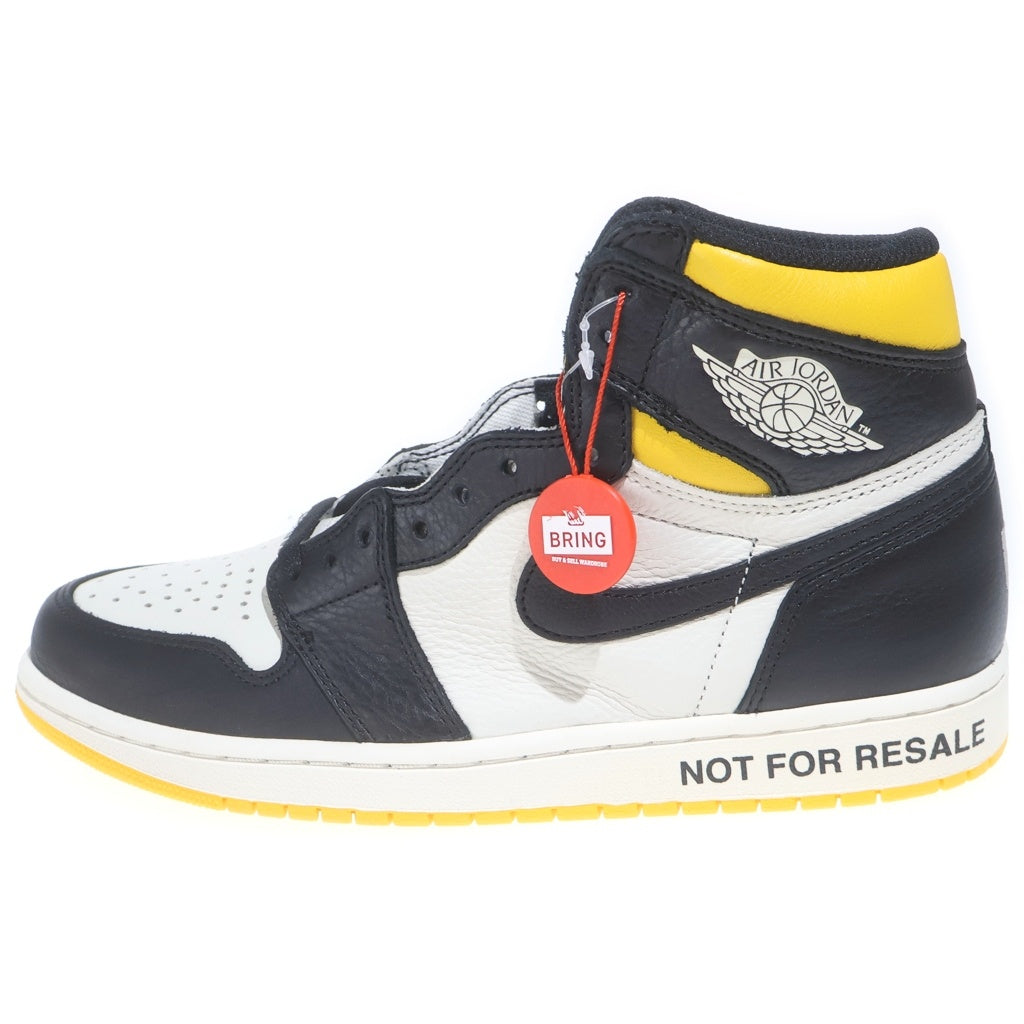 NIKE(ナイキ) AIR JORDAN 1 RETRO HIGH VARSITY MAIZE 861428-107 エアジョーダン1 ノットフォーリセール ハイカットスニーカー イエロー/ホワイト US9.5/27.5cm 861428-107