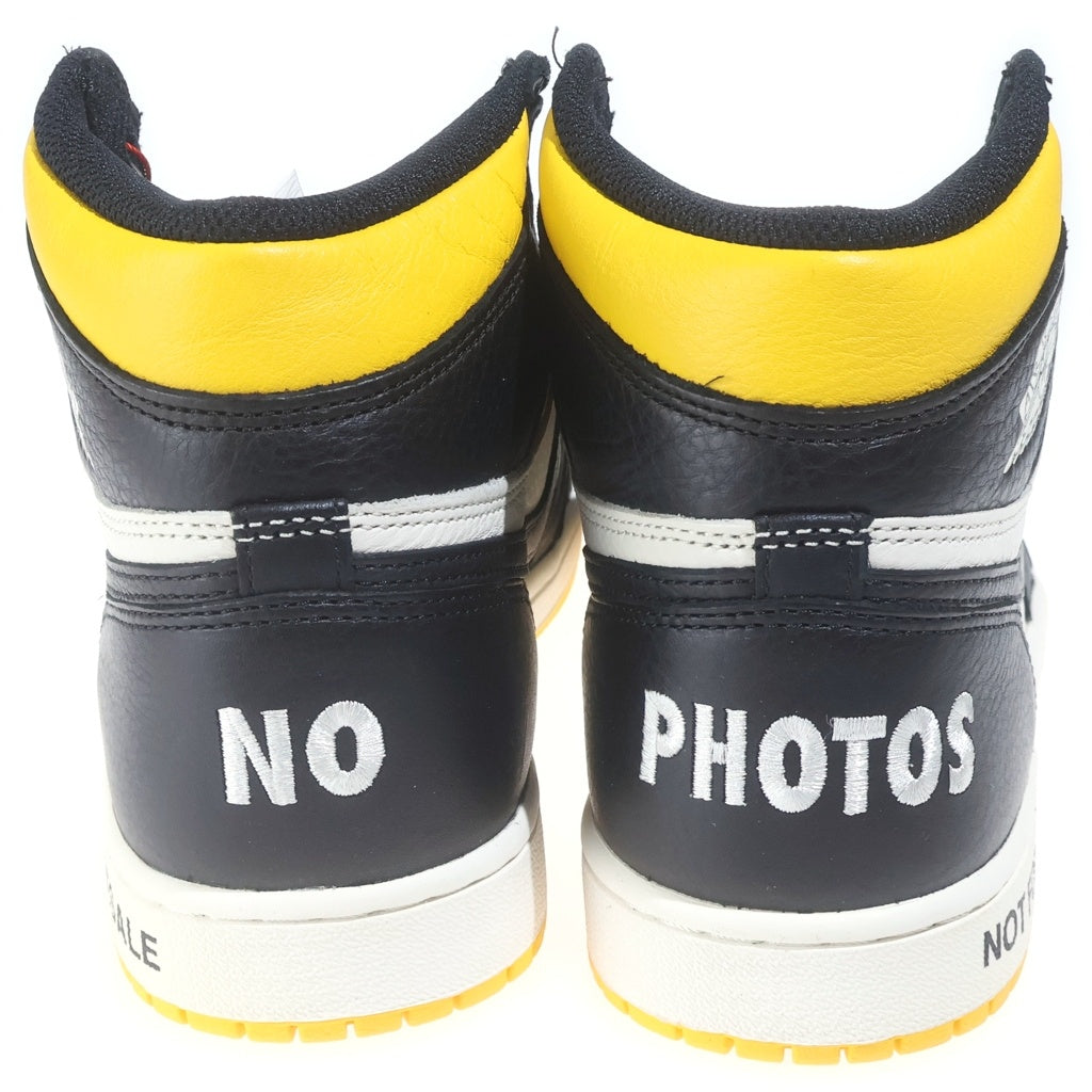 NIKE(ナイキ) AIR JORDAN 1 RETRO HIGH VARSITY MAIZE 861428-107 エアジョーダン1 ノットフォーリセール ハイカットスニーカー イエロー/ホワイト US9.5/27.5cm 861428-107