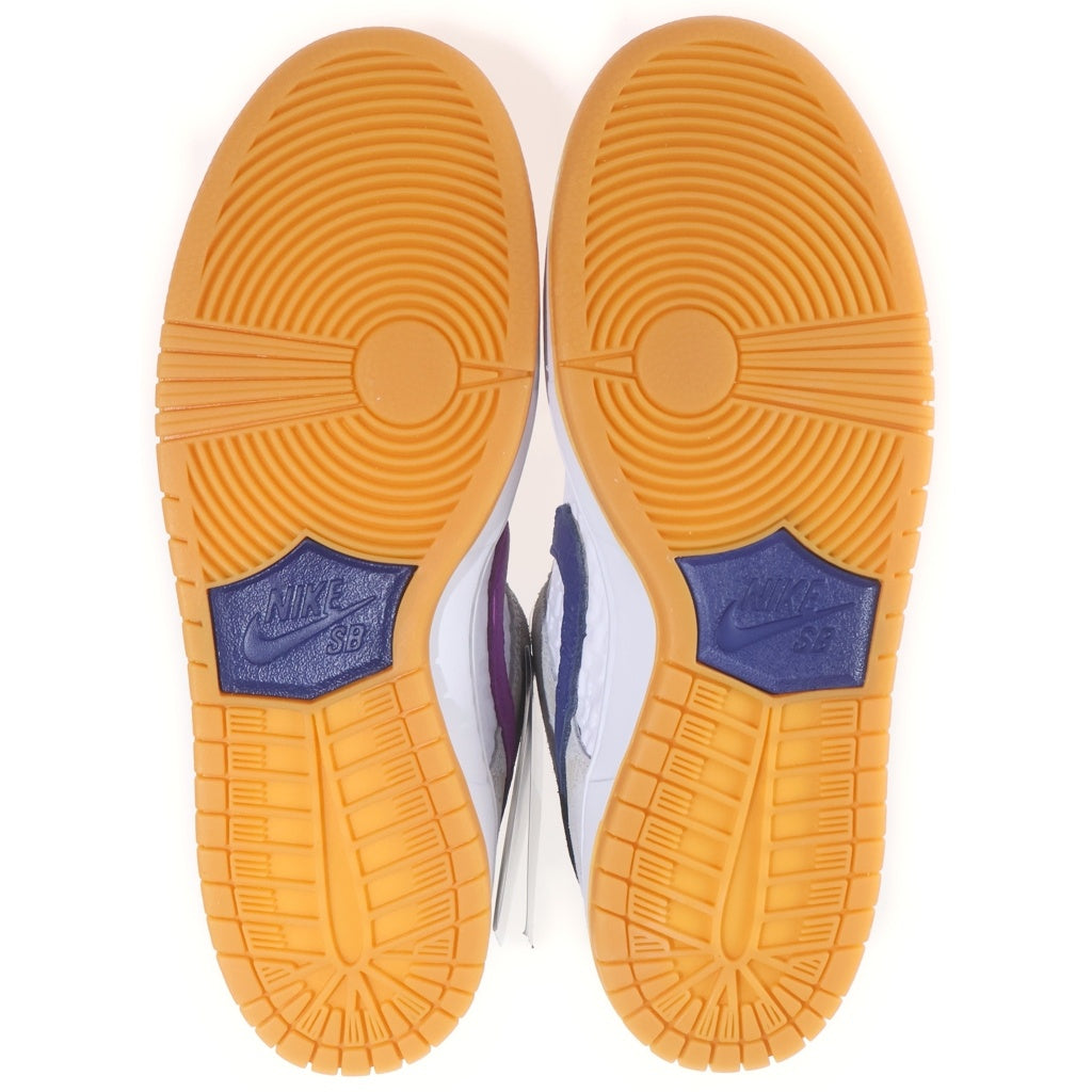 NIKE SB(ナイキエスビー) ×RAYSSA LEAL DUNK LOW PRM PURE PLATINUM AND VIVID PURPLE ライッサ レアウ ダンク ローカットスニーカー ホワイト US9/27cm FZ5251-001