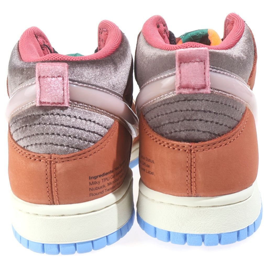NIKE(ナイキ) ×SOCIAL STATUS DUNK MID CHOCOLATE MILK ソーシャルステータス ダンク ハイカットスニーカー ブラウン/ベージュ US9.5/27.5cm DJ1173-700