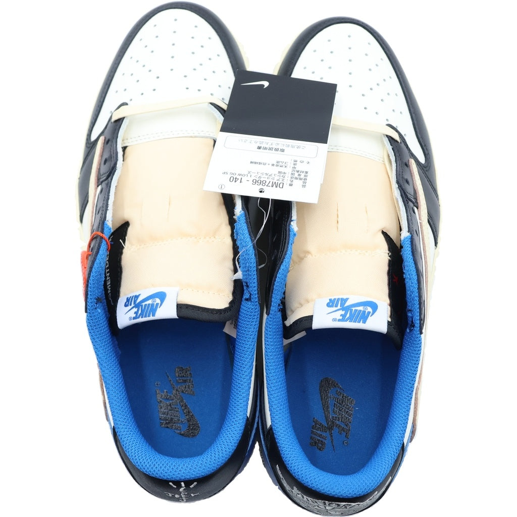 NIKE(ナイキ) ×TRAVIS SCOTT FRAGMENT DESIGN AIR JORDAN 1 LOW OG SP DM7866-140 エアジョーダン1 ローカットスニーカー ブルー US9.5/27.5m