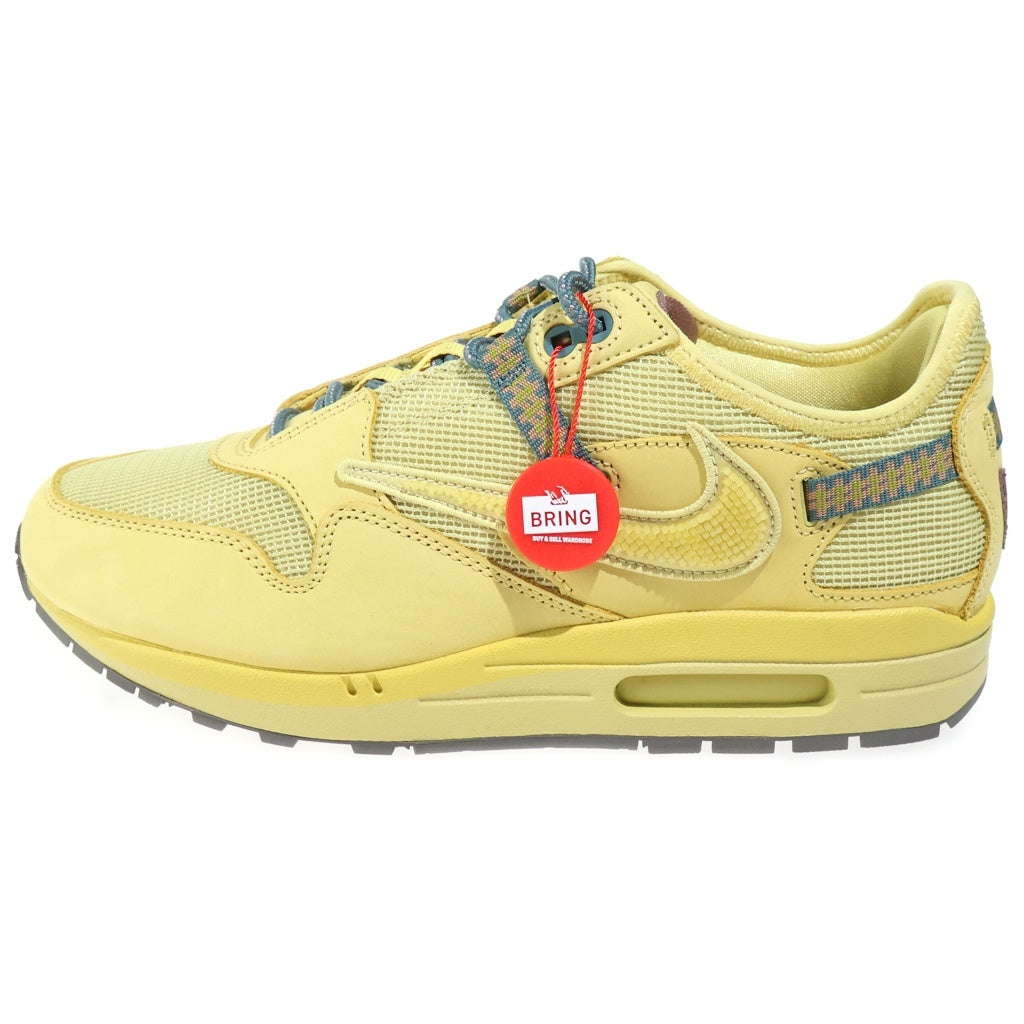 NIKE(ナイキ) ×TRAVIS SCOTT × NIKE AIR MAX 1 CACT.US GOLD トラヴィススコット エアマックス1 カクタスゴールド US9.5/27.5cm DO9392-700