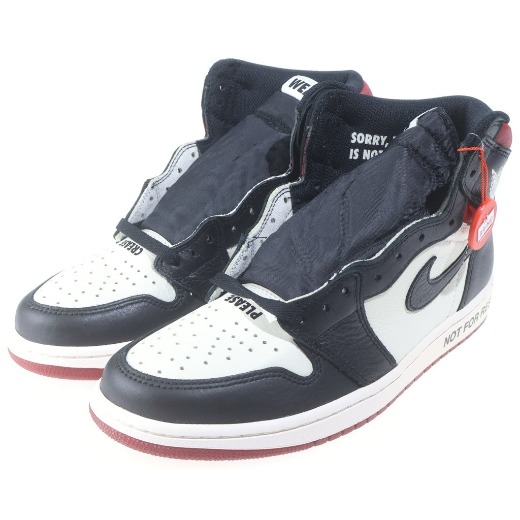 NIKE(ナイキ) AIR JORDAN1 RETRO HIGH OG NOT FOR RESALE 861428-106 エアジョーダン1 レトロ ノットフォーリセール ハイカットスニーカー ブラック/ホワイト US9/27cm