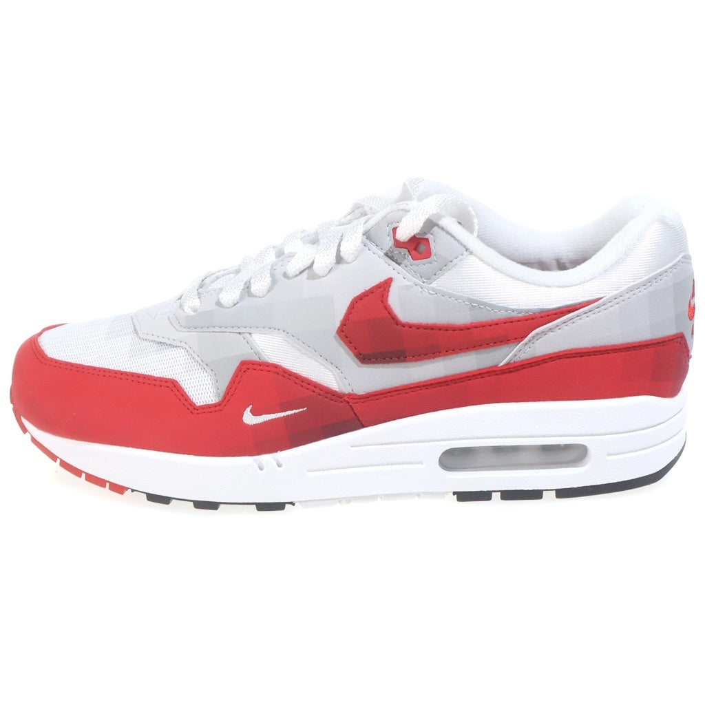 NIKE(ナイキ) AIR MAX1 .SWOOSH LOW POLY HQ5882-100 エアマックス1 ドットスウッシュ ローポリー ローカットスニーカー ホワイト/レッド US9.5/27.5cm