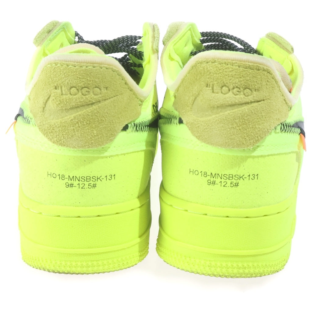 NIKE(ナイキ) ×OFF-WHITE AIR FORCE 1 LOW VOLT オフホワイト エアフォース1 ボルト ローカットスニーカー イエロー US9/27cm AO4606-700