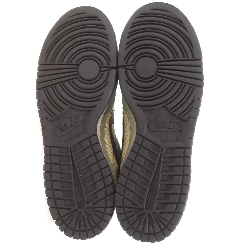 NIKE(ナイキ) 【観賞用 2004年製】 ×KICKS HI DUNK LOW ALOHA キックス ハイ ダンク アロハ ローカットスニーカー ブラウン/グリーン US9/27cm 310661-221