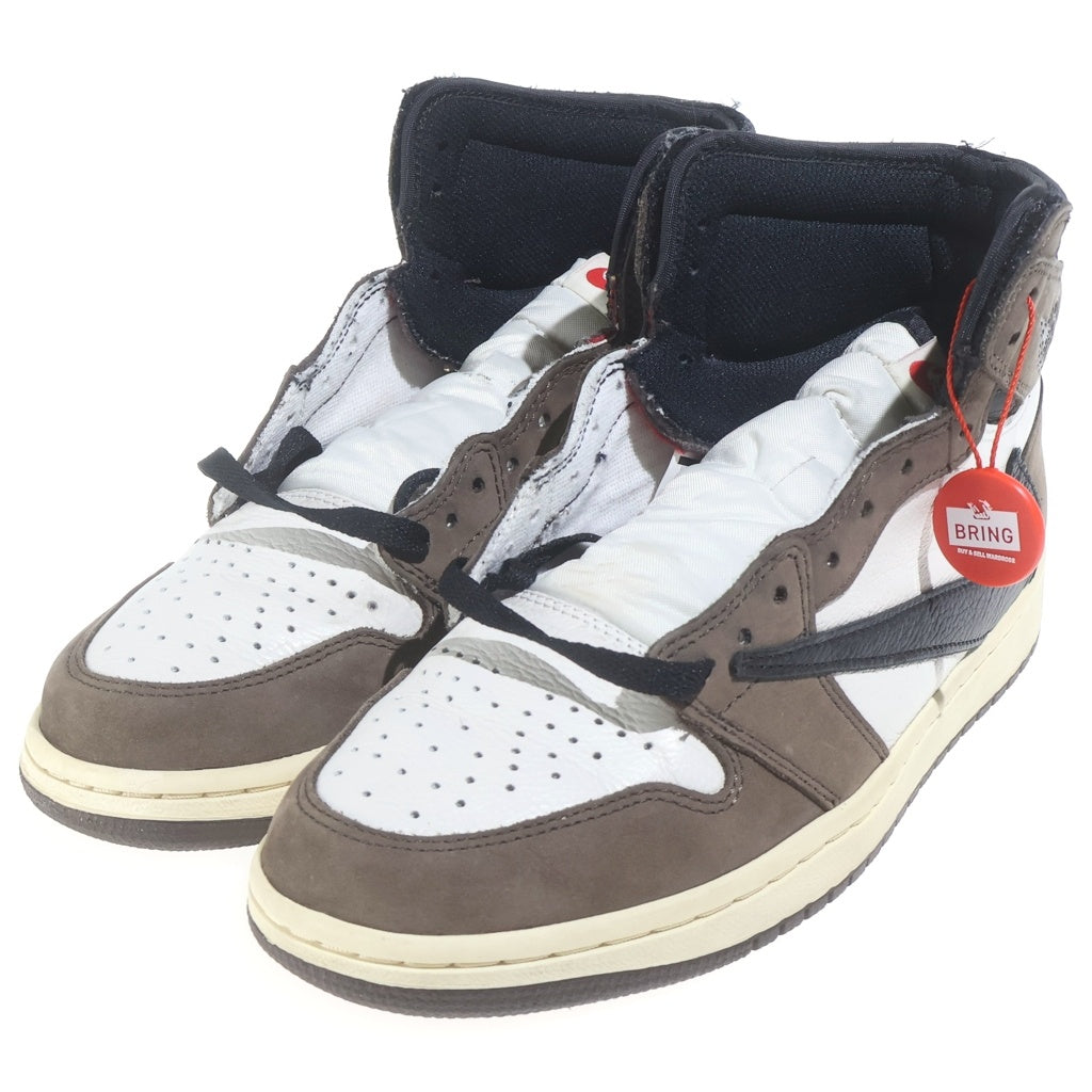 NIKE(ナイキ) ×Travis Scott AIR JORDAN1 RETRO HIGH OG TS SP CD4487-100 トラヴィススコット エアジョーダン1 レトロ ハイカットスニーカー