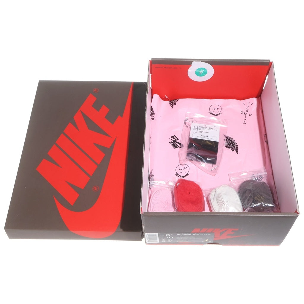 NIKE(ナイキ) ×Travis Scott AIR JORDAN1 RETRO HIGH OG TS SP CD4487-100 トラヴィススコット エアジョーダン1 レトロ ハイカットスニーカー