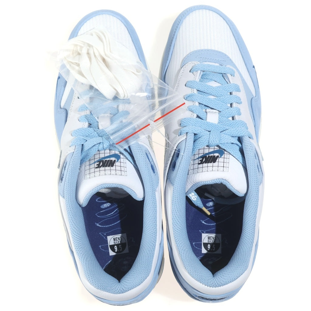 NIKE(ナイキ) AIR MAX 1 BLUE PRINT エアマックス ブループリント ローカットスニーカー ブルー US9.5/27.5cm DR0448-100