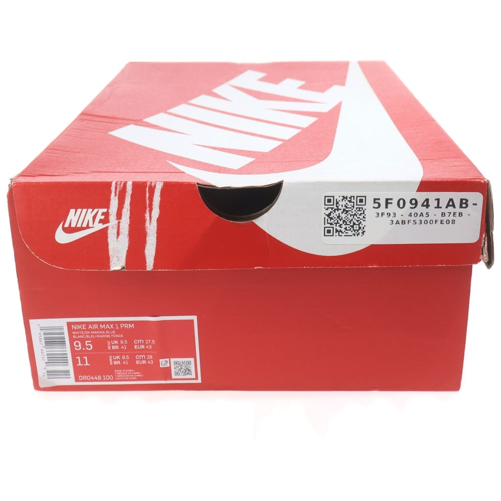 NIKE(ナイキ) AIR MAX 1 BLUE PRINT エアマックス ブループリント ローカットスニーカー ブルー US9.5/27.5cm DR0448-100