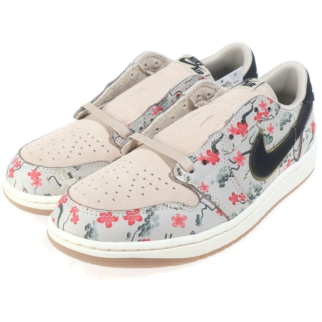 NIKE(ナイキ) ×RUI HACIMURA AIR JORDAN 1 RETRO LOW OGエアジョーダン 1 八村 塁 ローカットスニーカー ベージュ US9/27cm HV8293-100