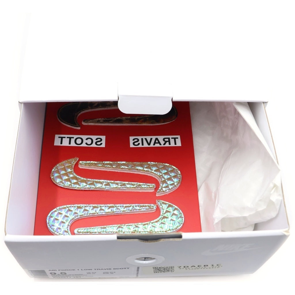 NIKE(ナイキ) ×TRAVIS SCOTT AIR FORCE 1 LOW SAIL AQ4211-101 トラヴィススコット エアフォース1 セイル ローカットスニーカー ホワイト US9.5/27.5cm