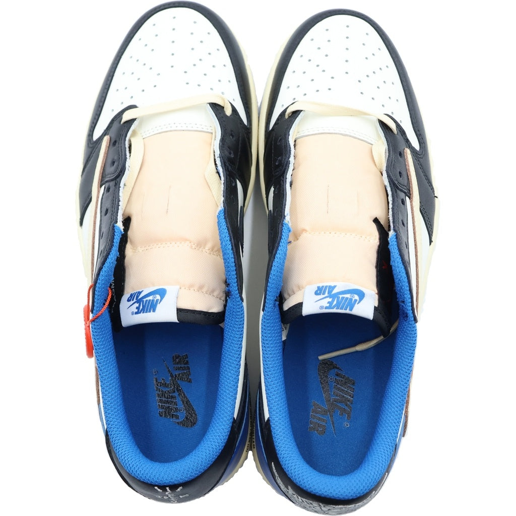 NIKE(ナイキ) ×TRAVIS SCOTT FRAGMENT DESIGN AIR JORDAN 1 LOW OG SP DM7866-140 エアジョーダン1 ローカットスニーカー ブルー US9.5/27.5m