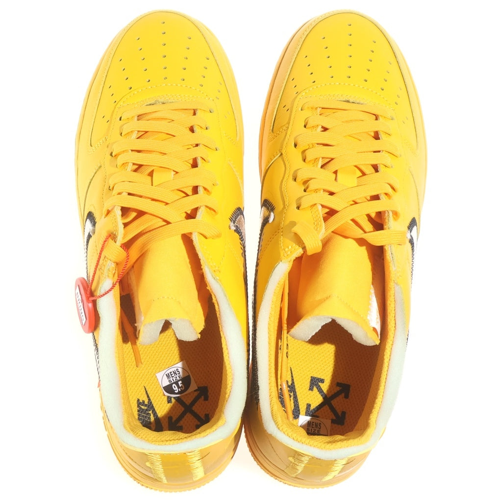 NIKE(ナイキ) ×OFF-WHITE AIR FORCE 1 LOW University Gold DD1876-700 オフホワイト エアフォース ロー ユニバーシティ ゴールド ローカットスニーカー