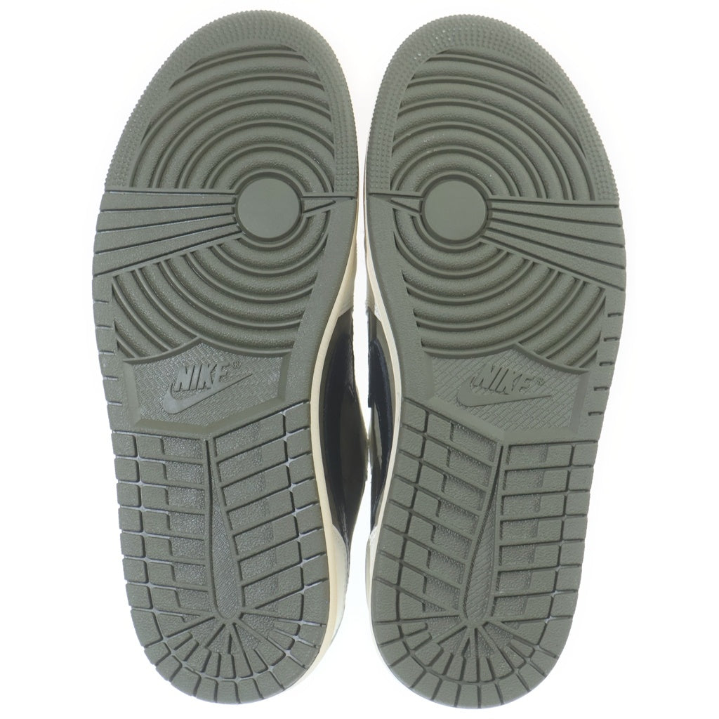 NIKE(ナイキ) ×TRAVIS SCOTT AIR JORDAN 1 LOW OG REVERSE OLIVE DM7866-200 トラヴィススコット エアジョーダン1 リバース オリーブ ローカットスニーカー ホワイト/カーキ US9/27cm