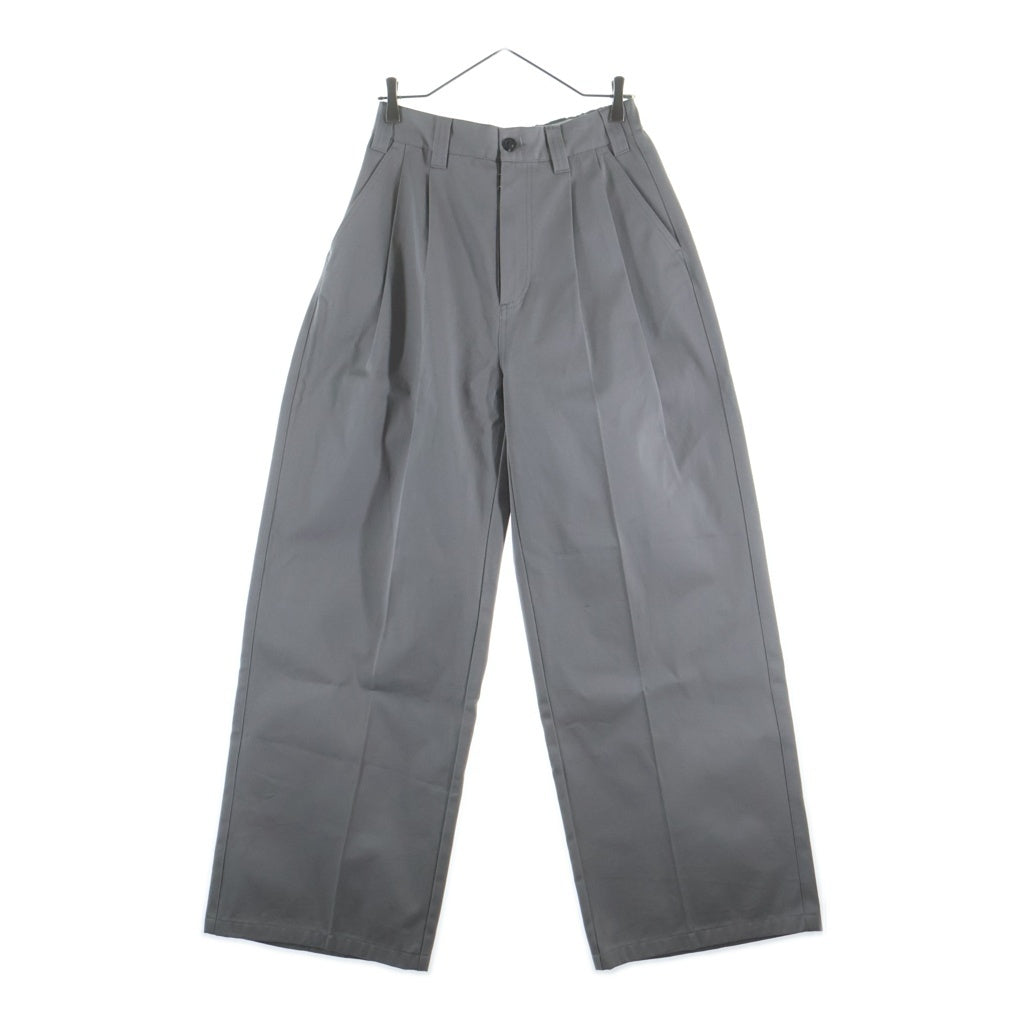 Maison Martin Margiela(メゾンマルタンマルジェラ) 25SS プリーツ ワイドレッグトラウザーロングパンツ グレー S50KA0680