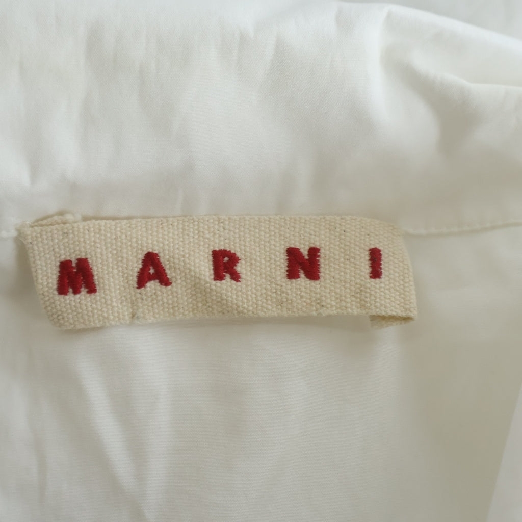 MARNI(マルニ) 25AW ジップアップ 長袖シャツ ホワイト CUMU0297P0
