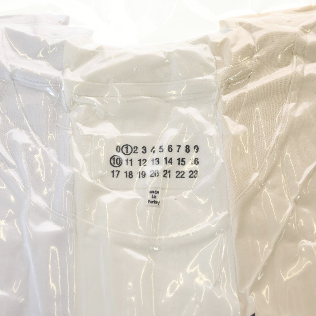 Maison Martin Margiela(メゾンマルタンマルジェラ) パック クルーネック半袖Tシャツカットソー ホワイト S50GC0710