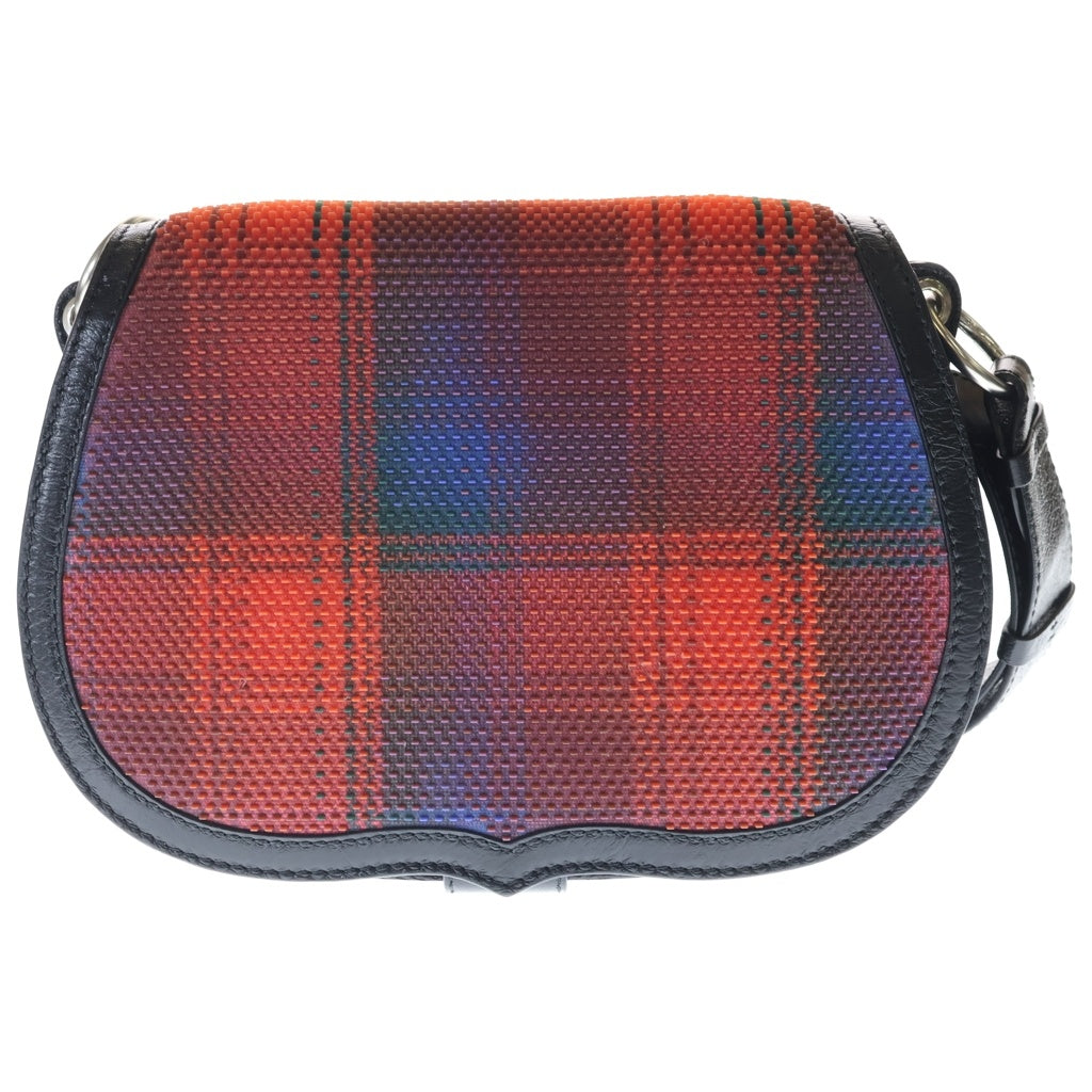 Maison Martin Margiela(メゾンマルタンマルジェラ) ×Pendleton ペンドルトン ギター レザー ショルダーバッグ ブラック レディース