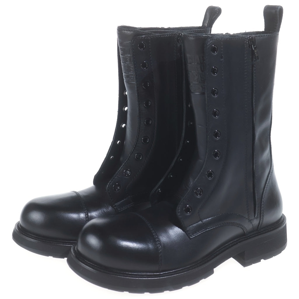 BALENCIAGA(バレンシアガ) TRUCK LACE-UP BOOTS ブルレザー トラック レースアップ ハイカットブーツ レディース ブラック 844938