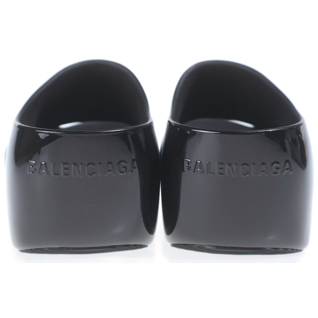 BALENCIAGA(バレンシアガ) 24SS TECHNO SLIDE テクノスライド ラバー素材 プラットフォーム サンダル レディース ブラック 787876